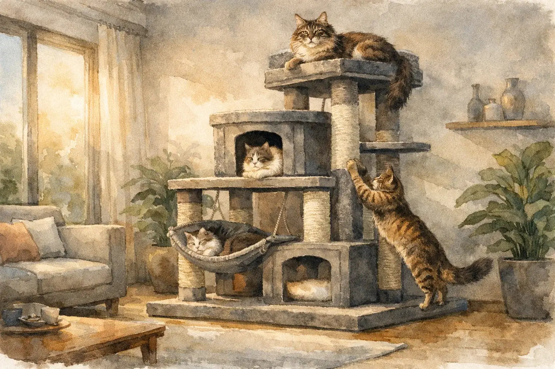 The Multi-Cat Empire: How to Choose the Best Cat Tree for Large Cats and Active Households